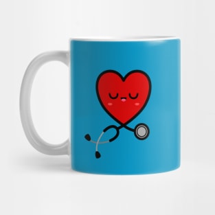 Stethoscope Emoji Heart 3 Mug